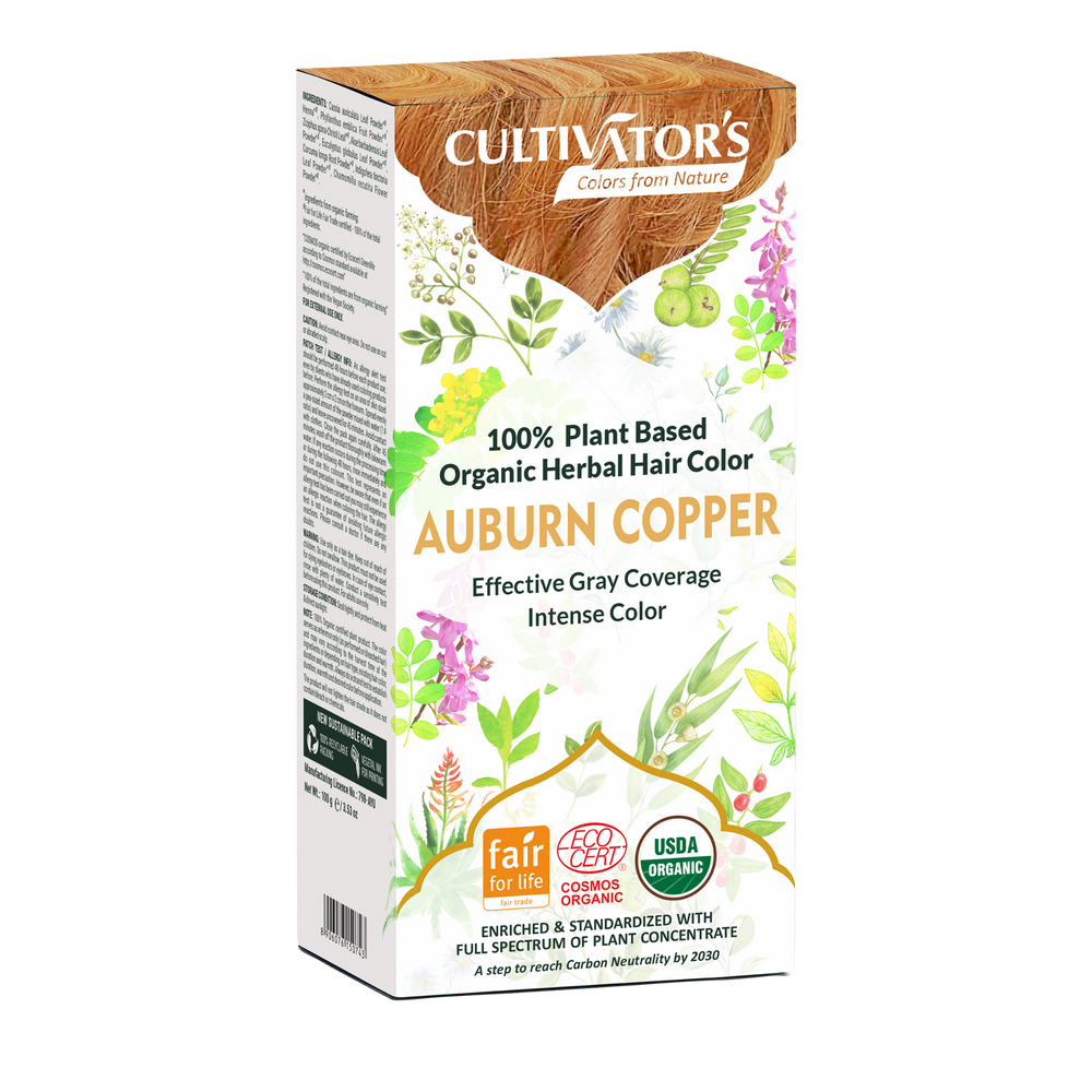 Organic Hair Color - Auburn Copper