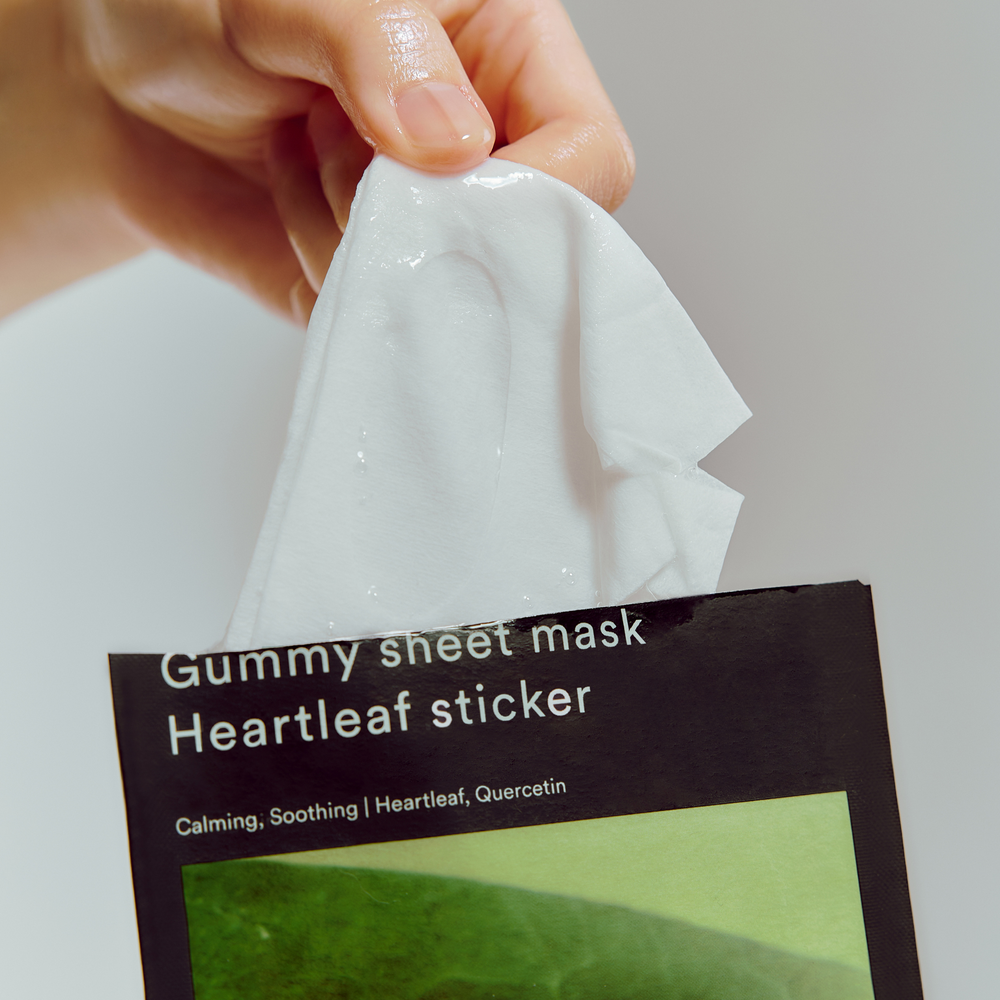Gummy Sheet Mask Heartleaf Sticker