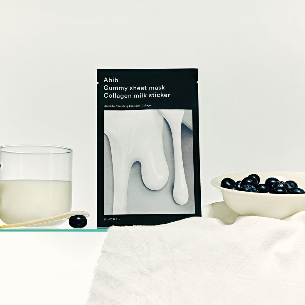 Gummy Sheet Mask Collagen Milk Sticker
