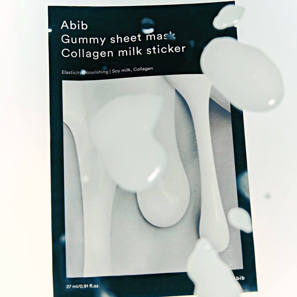 Gummy Sheet Mask Collagen Milk Sticker