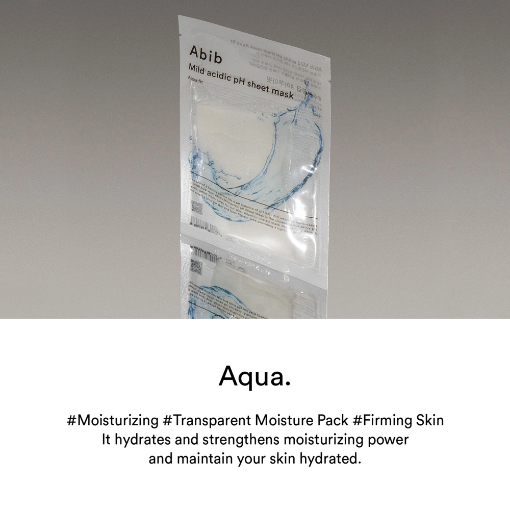Mild Acidic pH Sheet Mask Aqua Fit